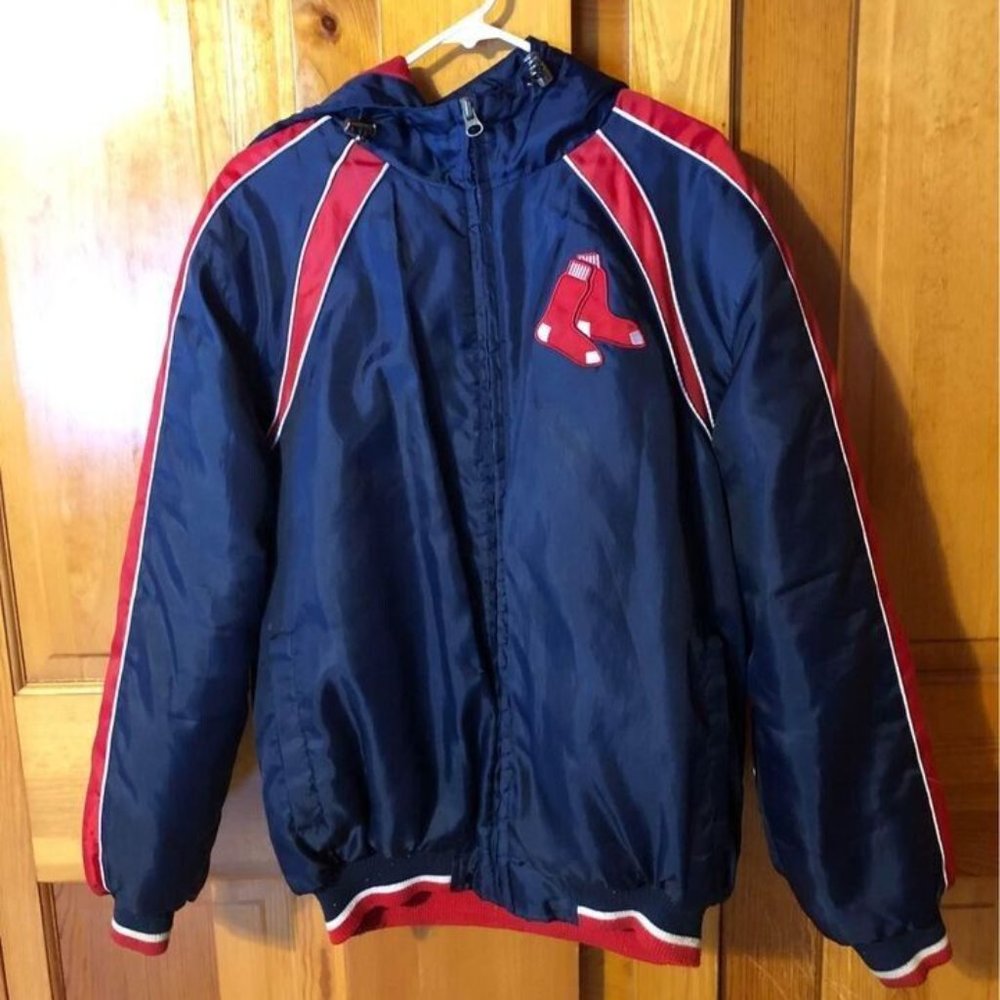 Red Sox Hooded Bomber Jacket Genuine Merchandise Medium